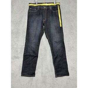 Levis Signature Jeans S51 Straight Cotton Blend Blue Denim Men's Size 38x33